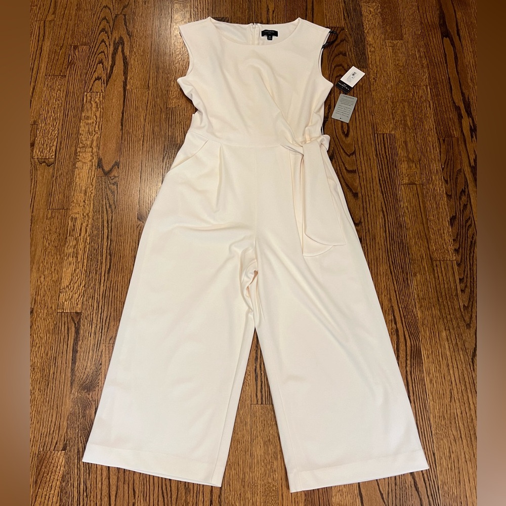 Tahari ASL Ivory Jumpsuit NWT